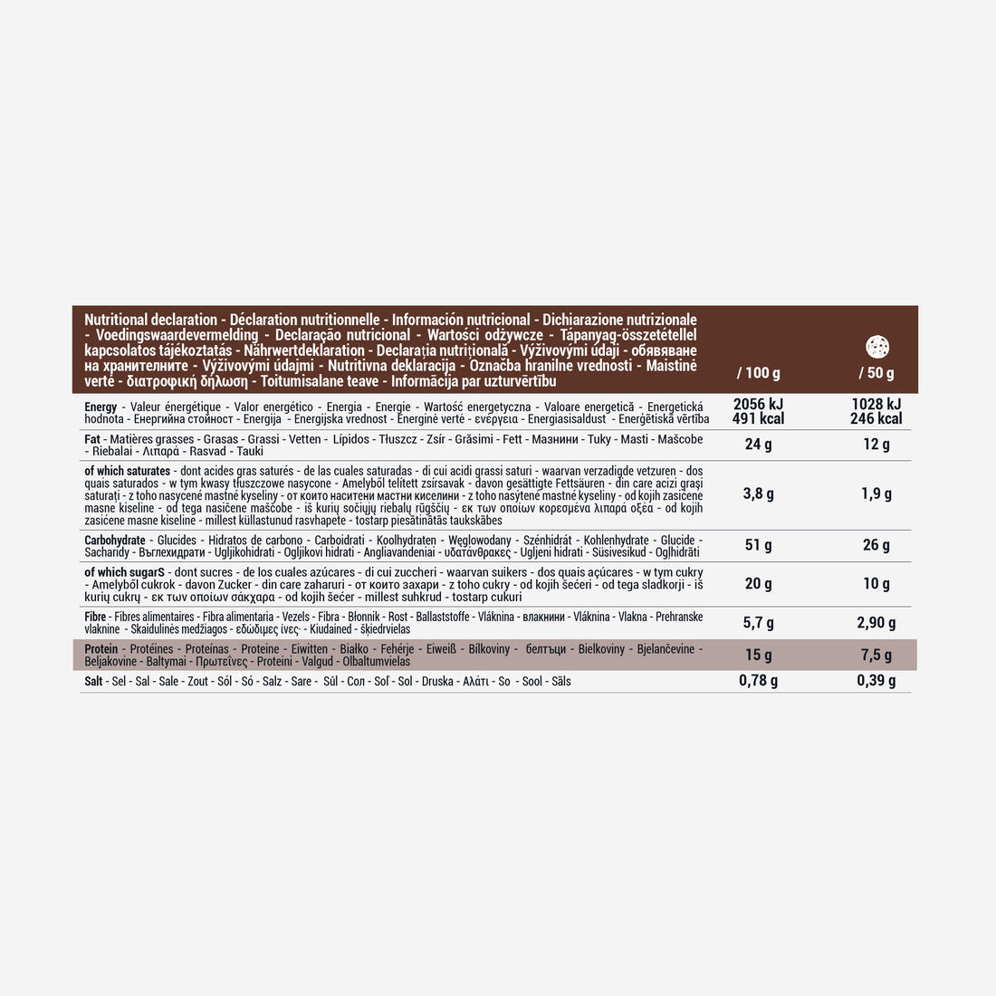 Cookie protéiné bio chocolat noisettes