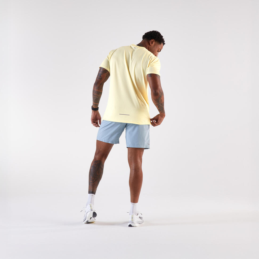 Short de running homme - kiprun run 500 dry