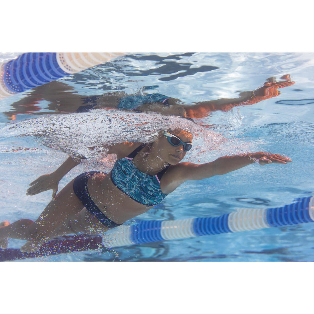 Bas de maillot de bain de natation fille Kamyleon Alg