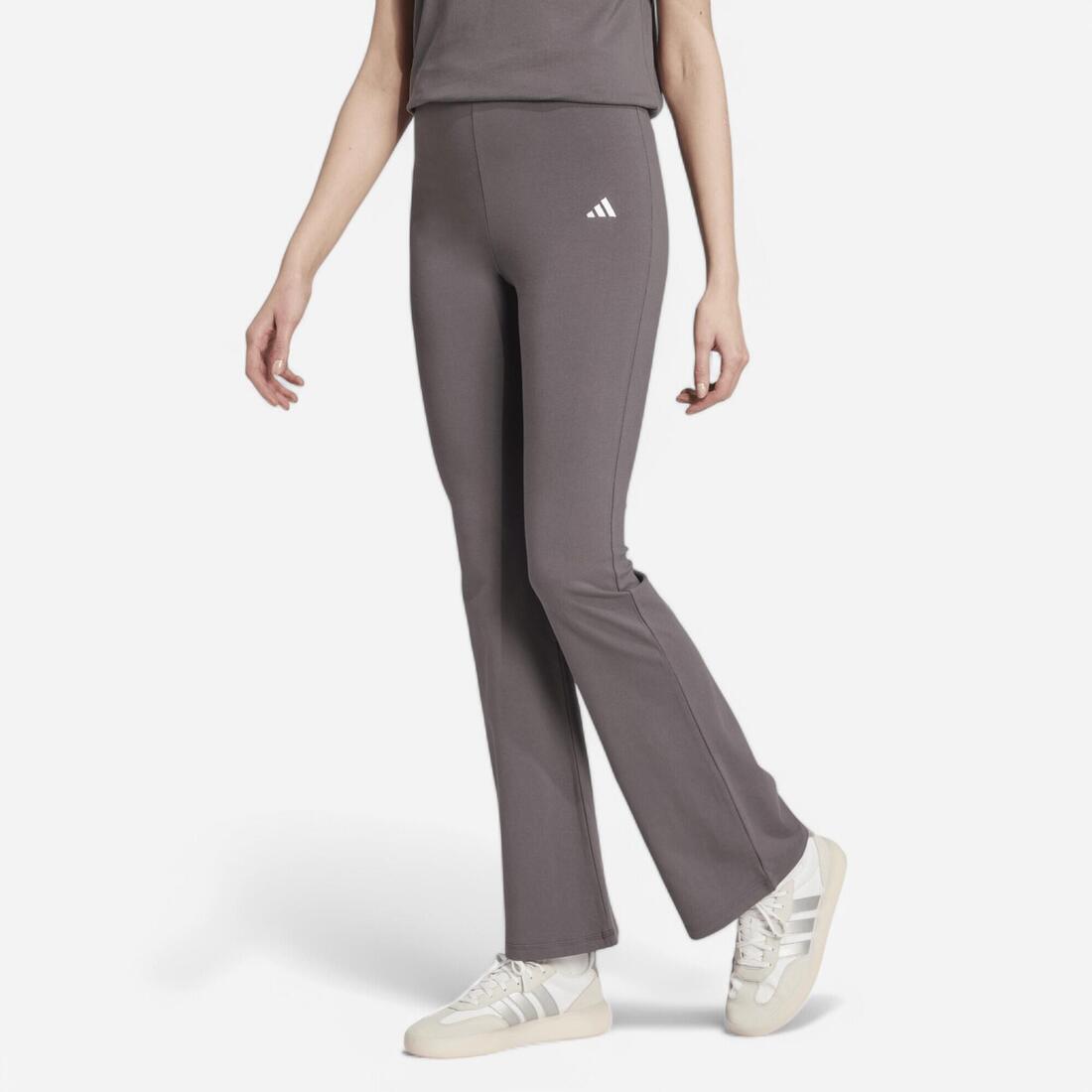 Pantalon de fitness évasé femme – gris fonce