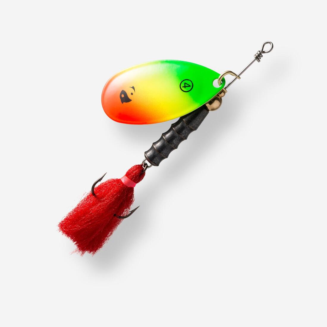 CUILLER TOURNANTE PÊCHE DES CARNASSIERS WETA PUFF #4 RASTA