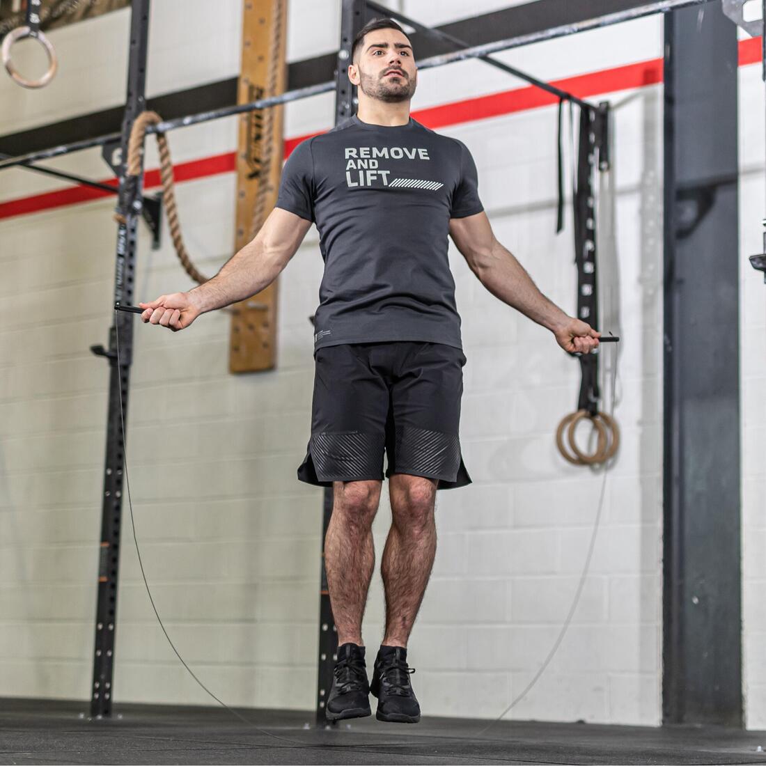 Corde à sauter cross training vitesse - speed rope pro noire