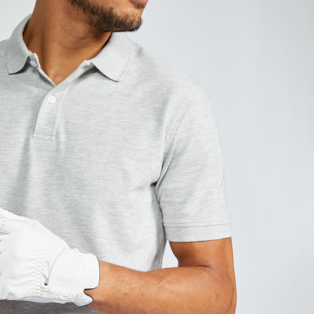 Polo de golf en coton polyester manches courtes homme, MW500