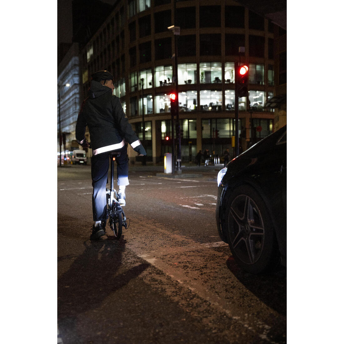 VESTE PLUIE VELO VILLE VISIBILITE NUIT 540 HOMME