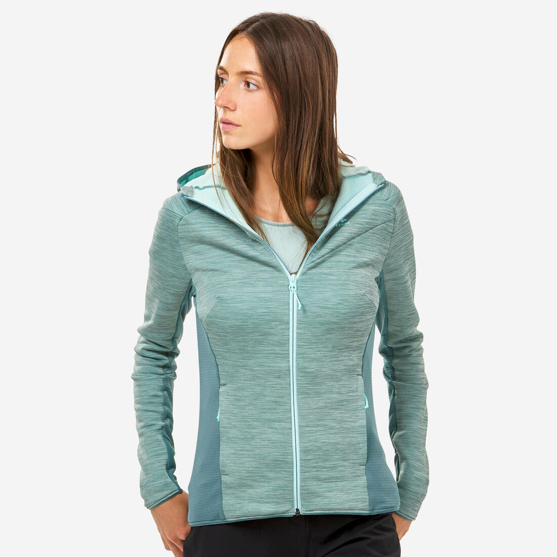 Veste polaire fine de randonnée - mh520 light - femme