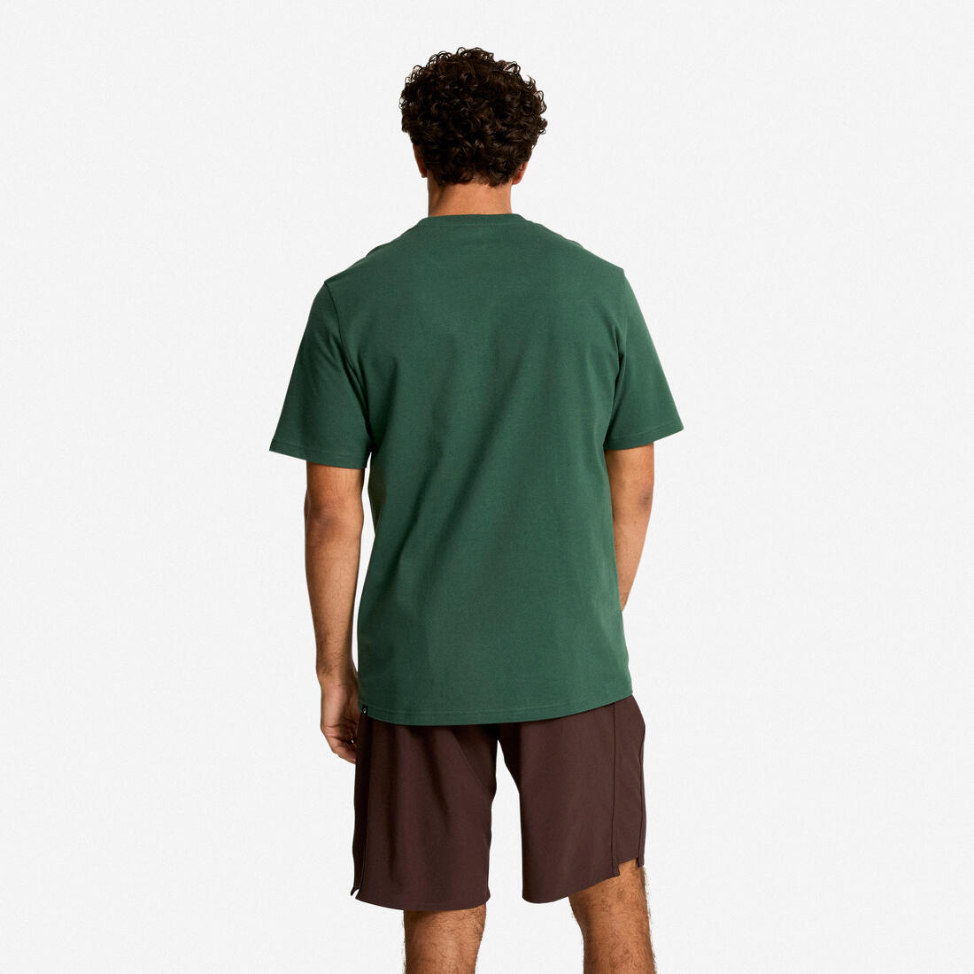 T-shirt fitness homme col rond manches courtes