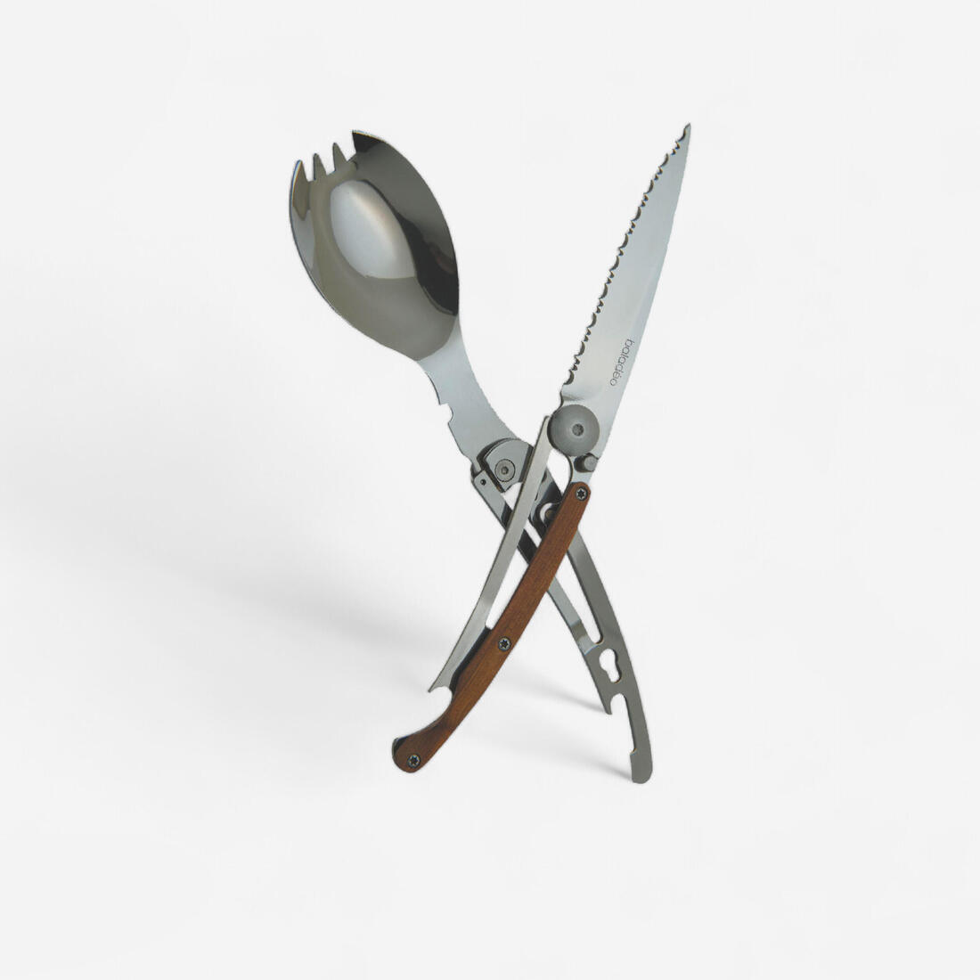 Couverts trekking pliants légers Ultimate 5 fonctions 59g – gris clair