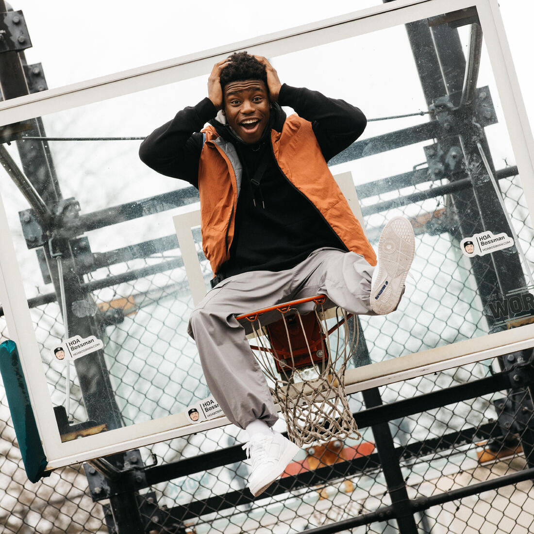 Baskets en cuir CJ80 homme blanche
