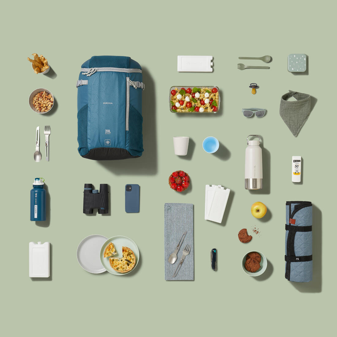 Sac à dos glacière 100 - 20 litres - isotherme et compact