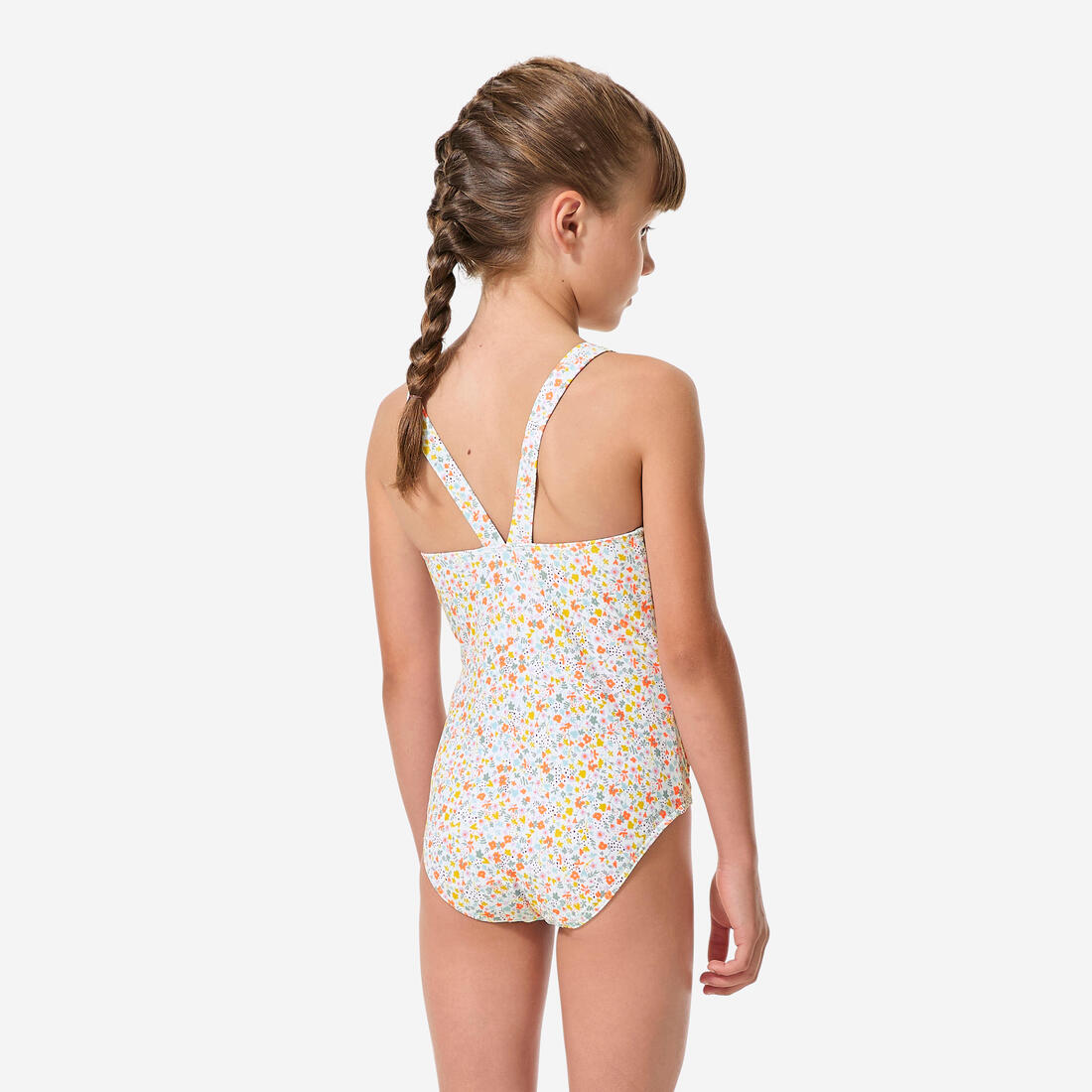 Maillot de bain 1 pièce natation fille, Vega mimi corail