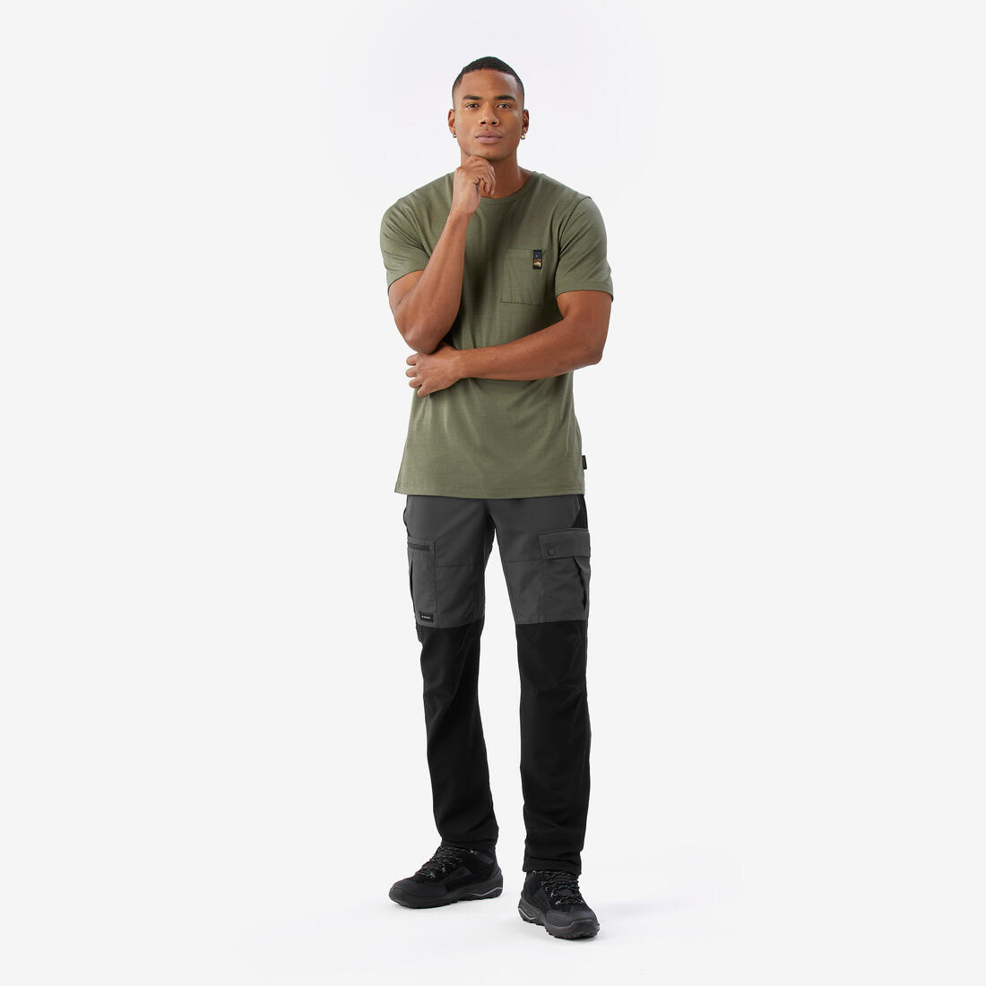 T-shirt manches courtes 100 % laine mérinos homme, Merino 100%