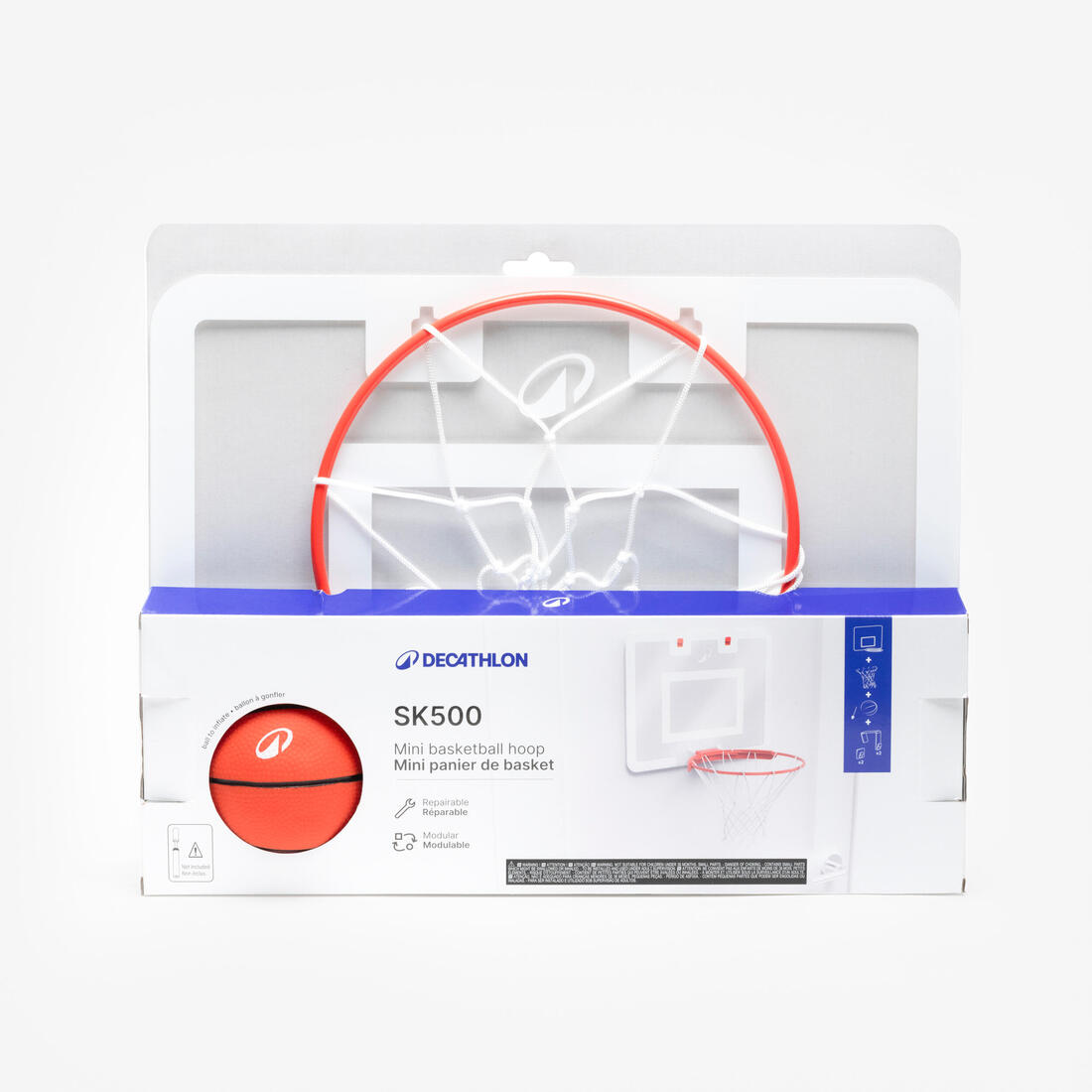 Mini-panier de basketball - SK500 avec ballon et aiguille de gonflage