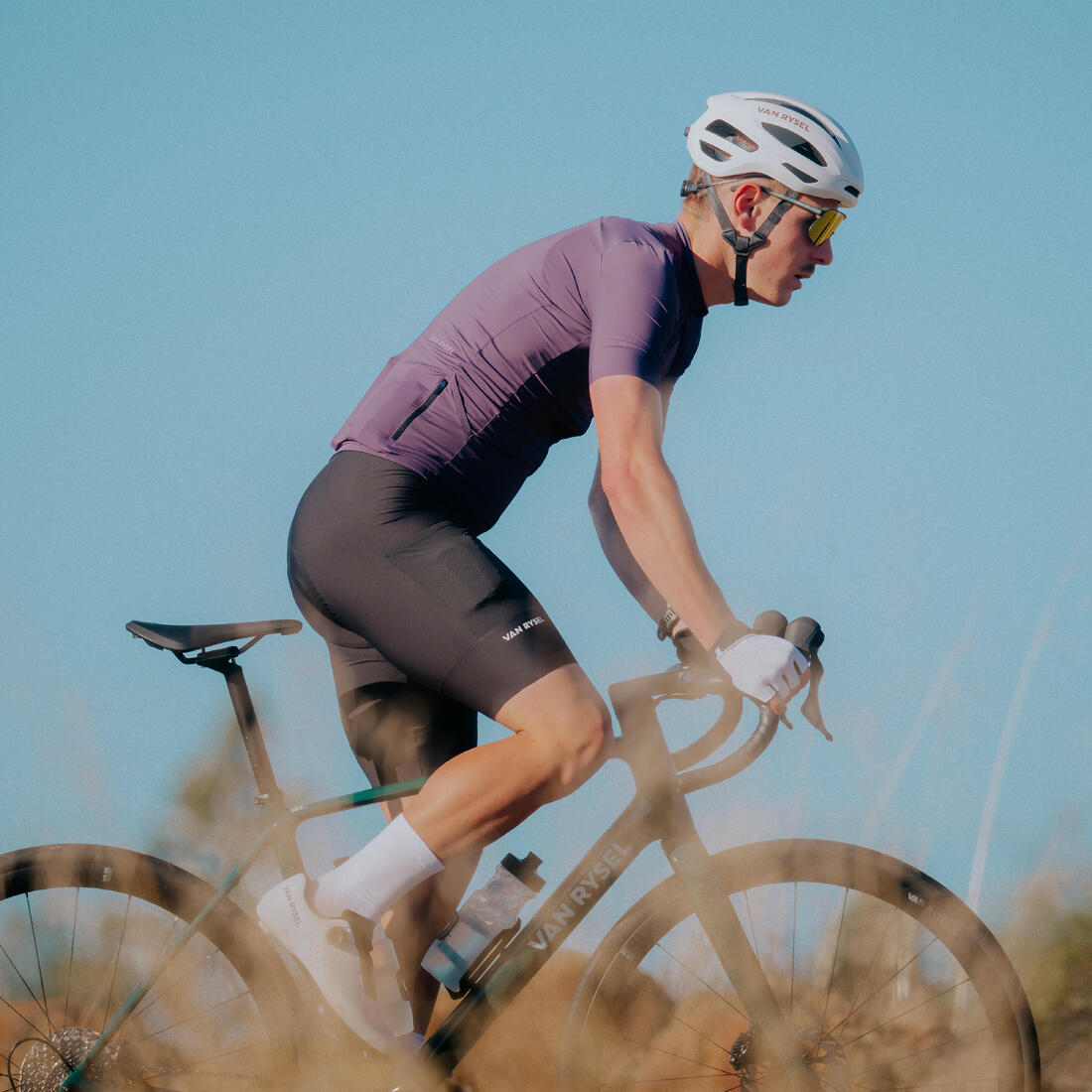 Maillot vélo route manches courtes été ajusté homme - EDR 2