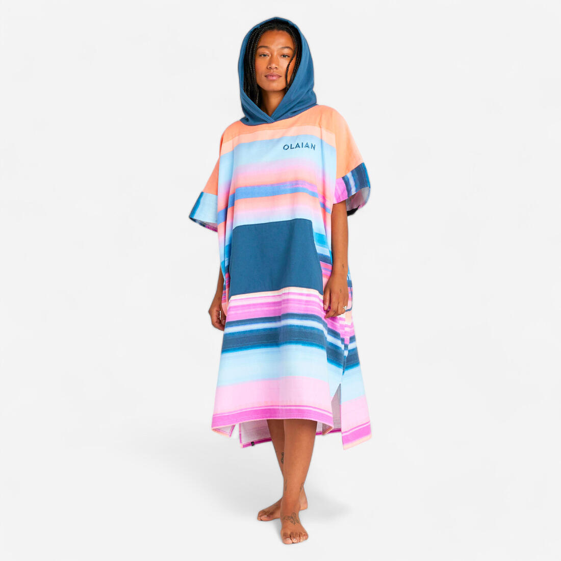 Poncho de plage surf adulte à partir de 150 cm, 500 Sunset