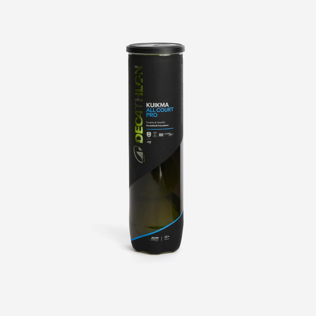 Balle de tennis polyvalente tube de 4, Kuikma all court pro