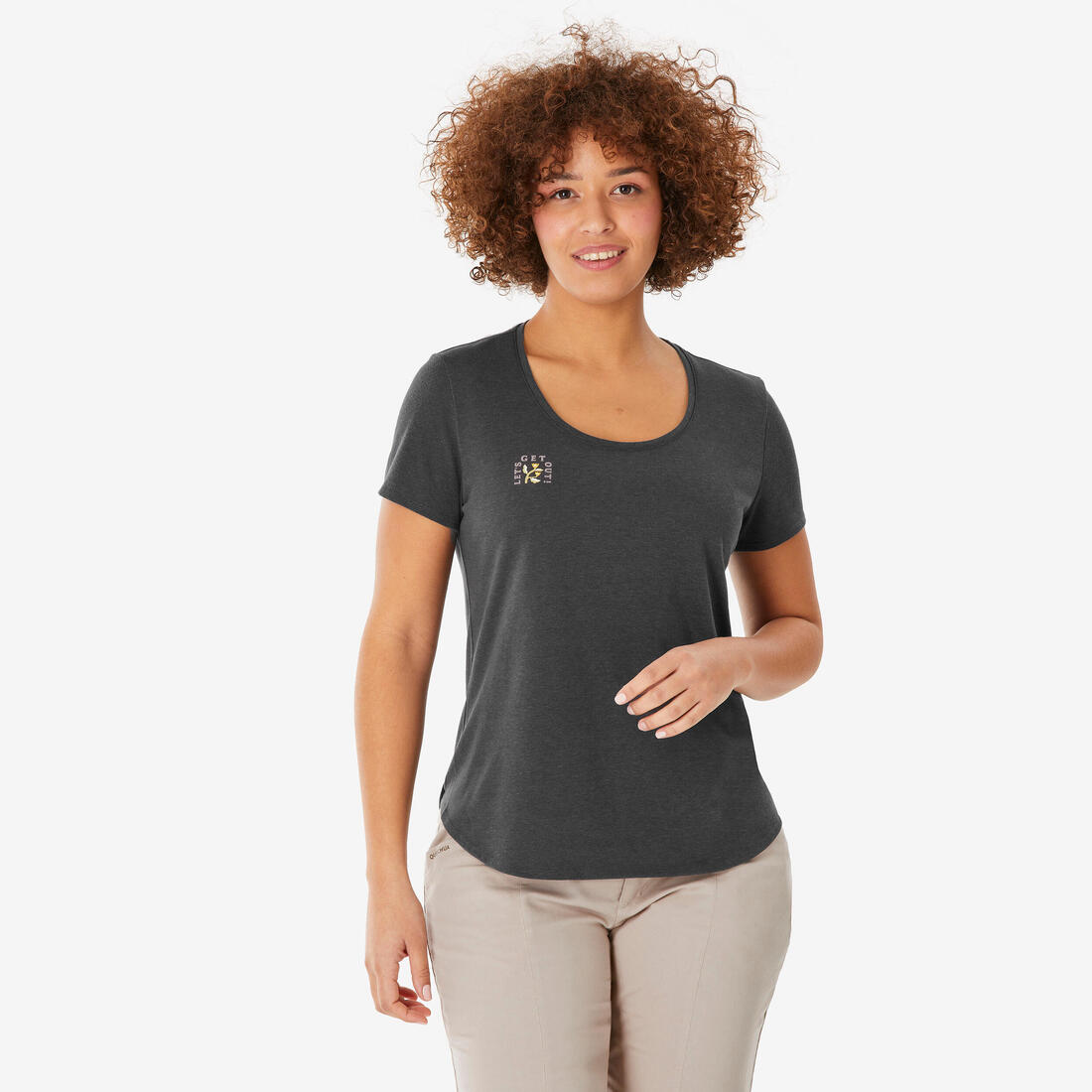 T-shirt de randonnée femme, NH500