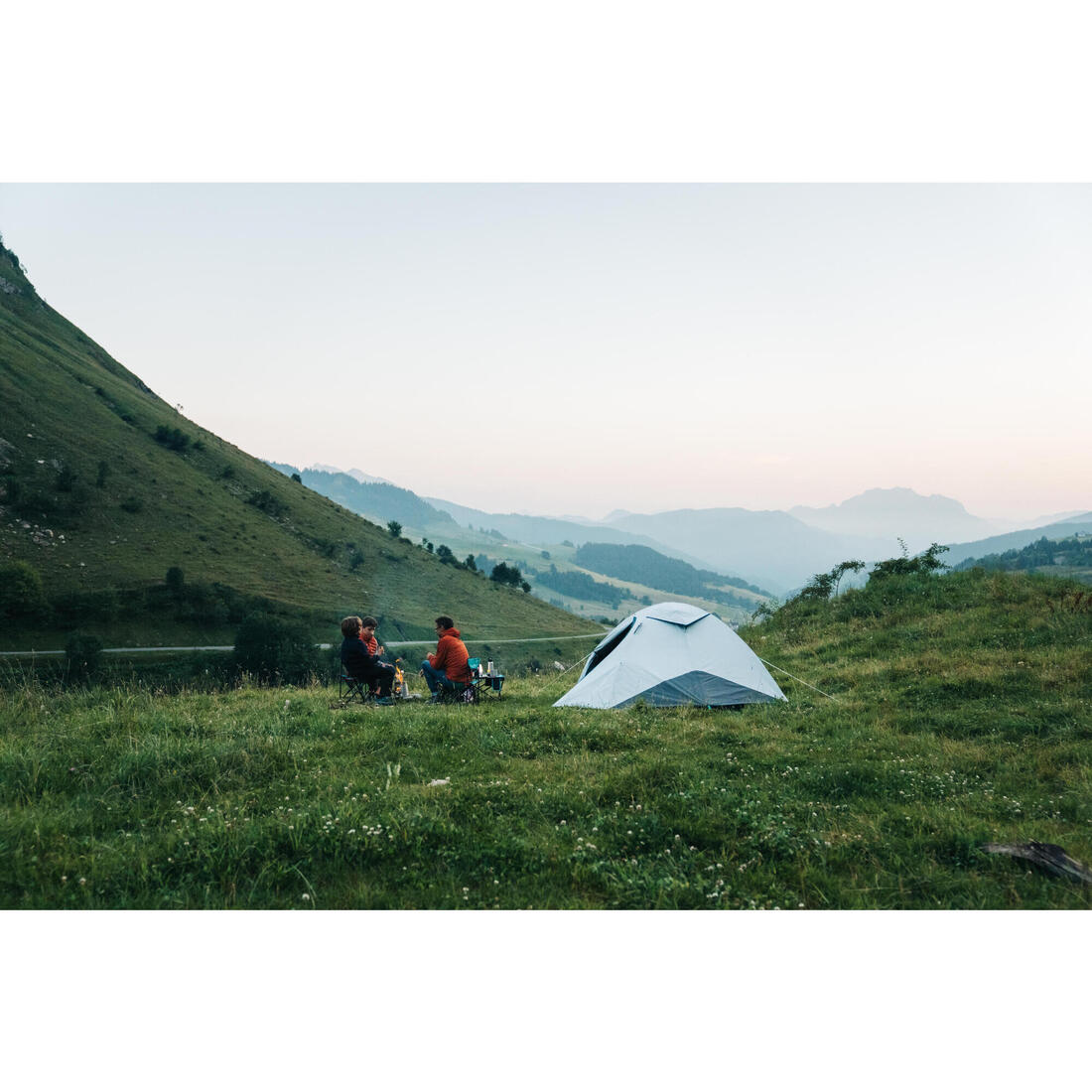 Tente de camping 3 places, MH100 Fresh & Black