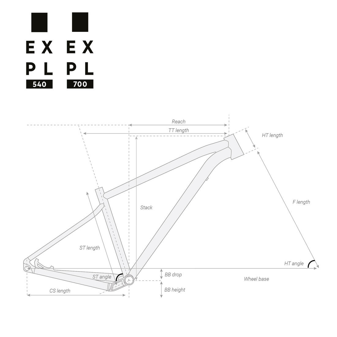 Vélo vtt randonnée expl 540 prune noir 29"