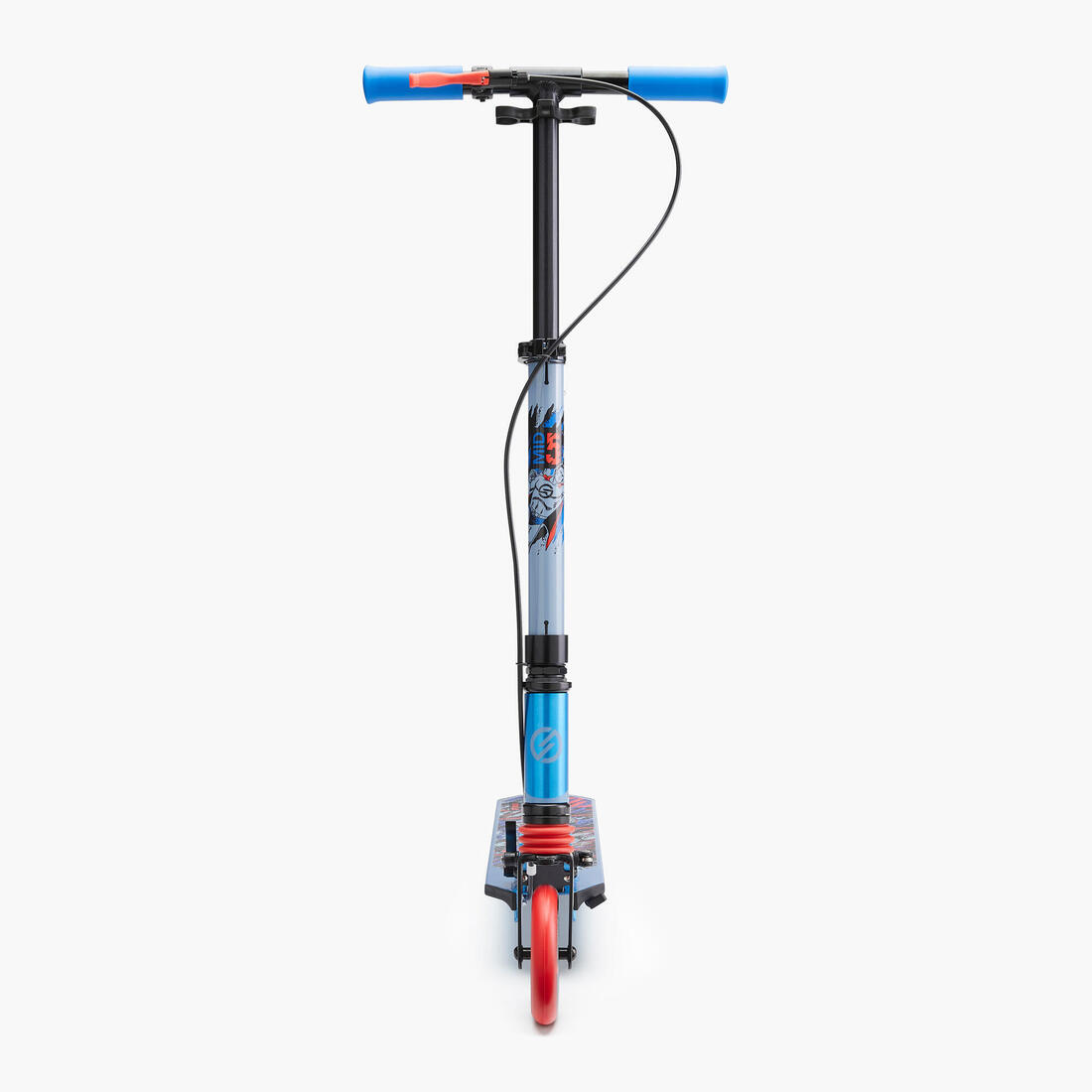 Trottinette enfant mid5 avec frein au guidon et suspension violette