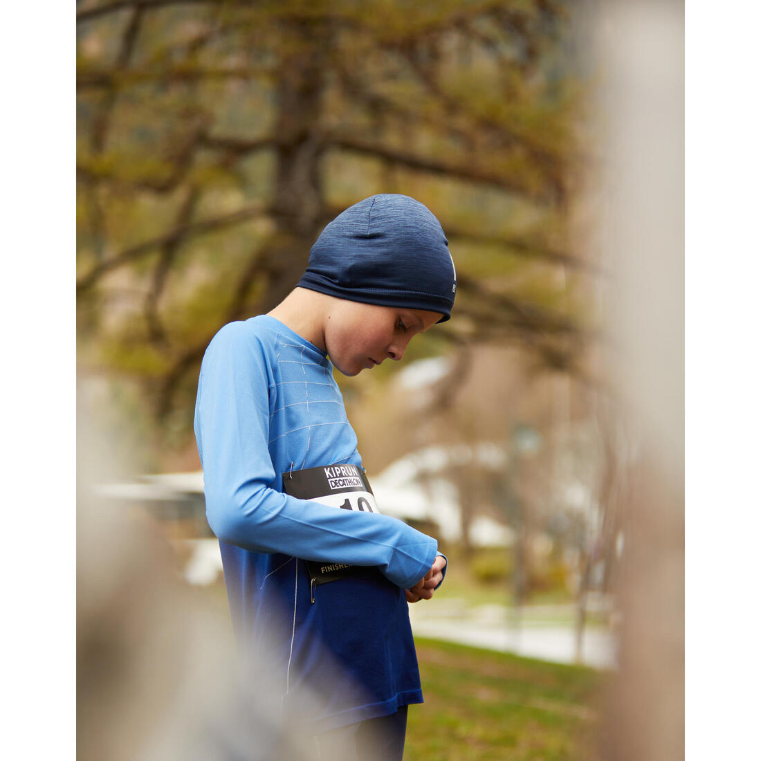 BONNET RUNNING ENFANT DEPERLANT - KIPRUN BEANY