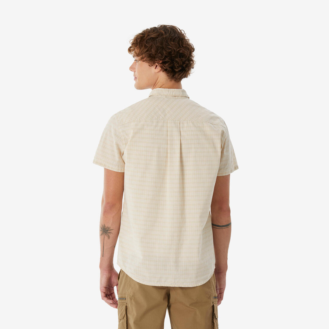 Chemise de randonnée manches courtes homme, NH100