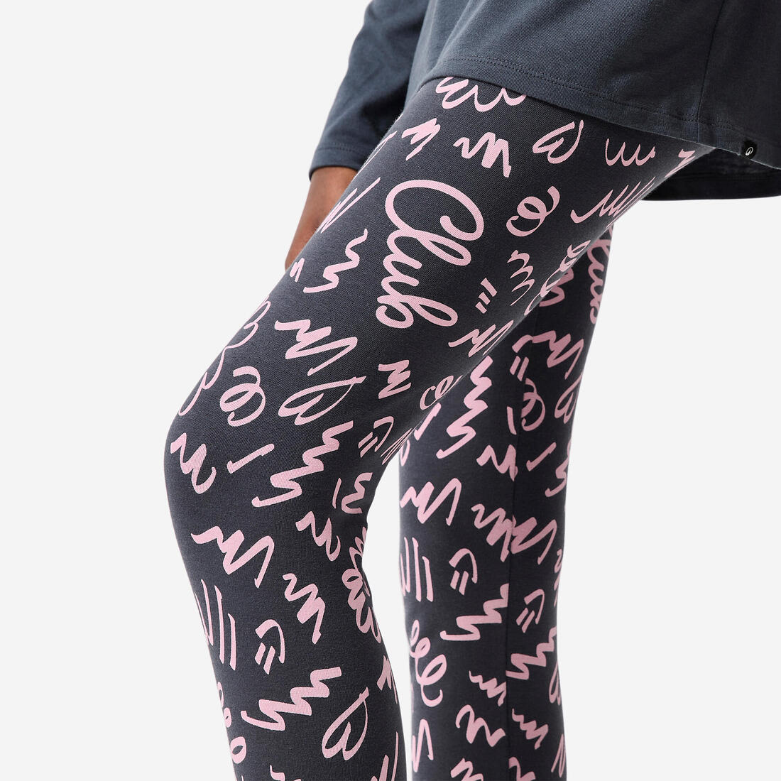 Legging imprimé coton fille