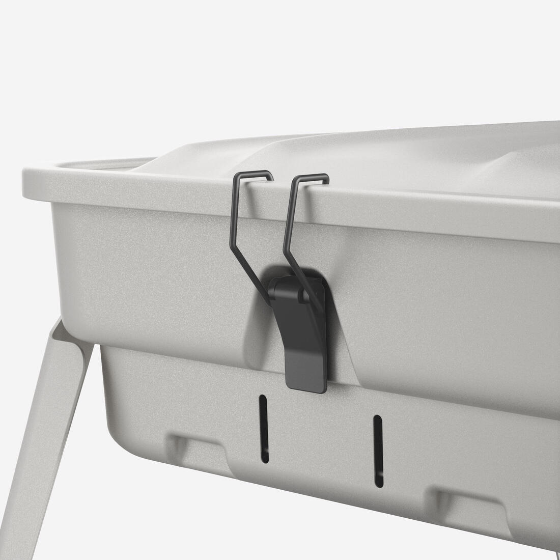 Barbecue portable L de camping pour 4 personnes, à bois, charbon et briquette