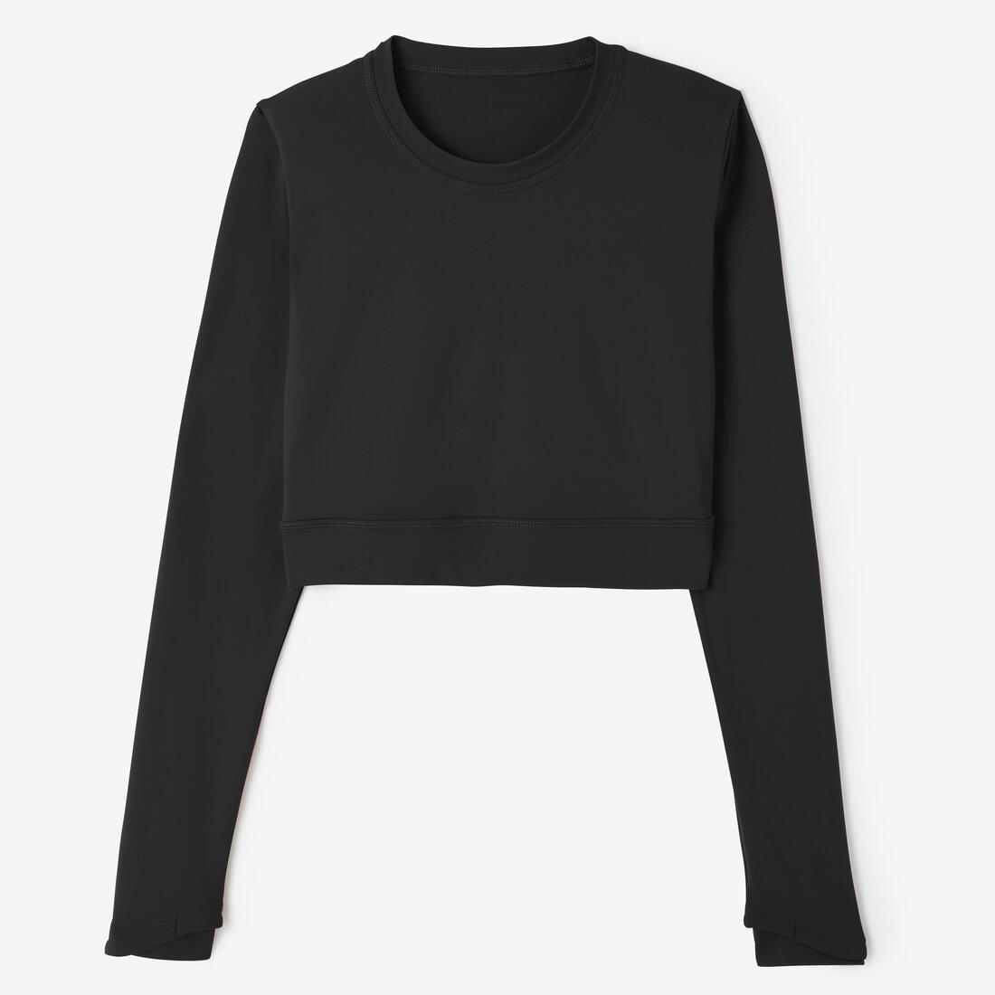 T-shirt manches longues crop top training femme