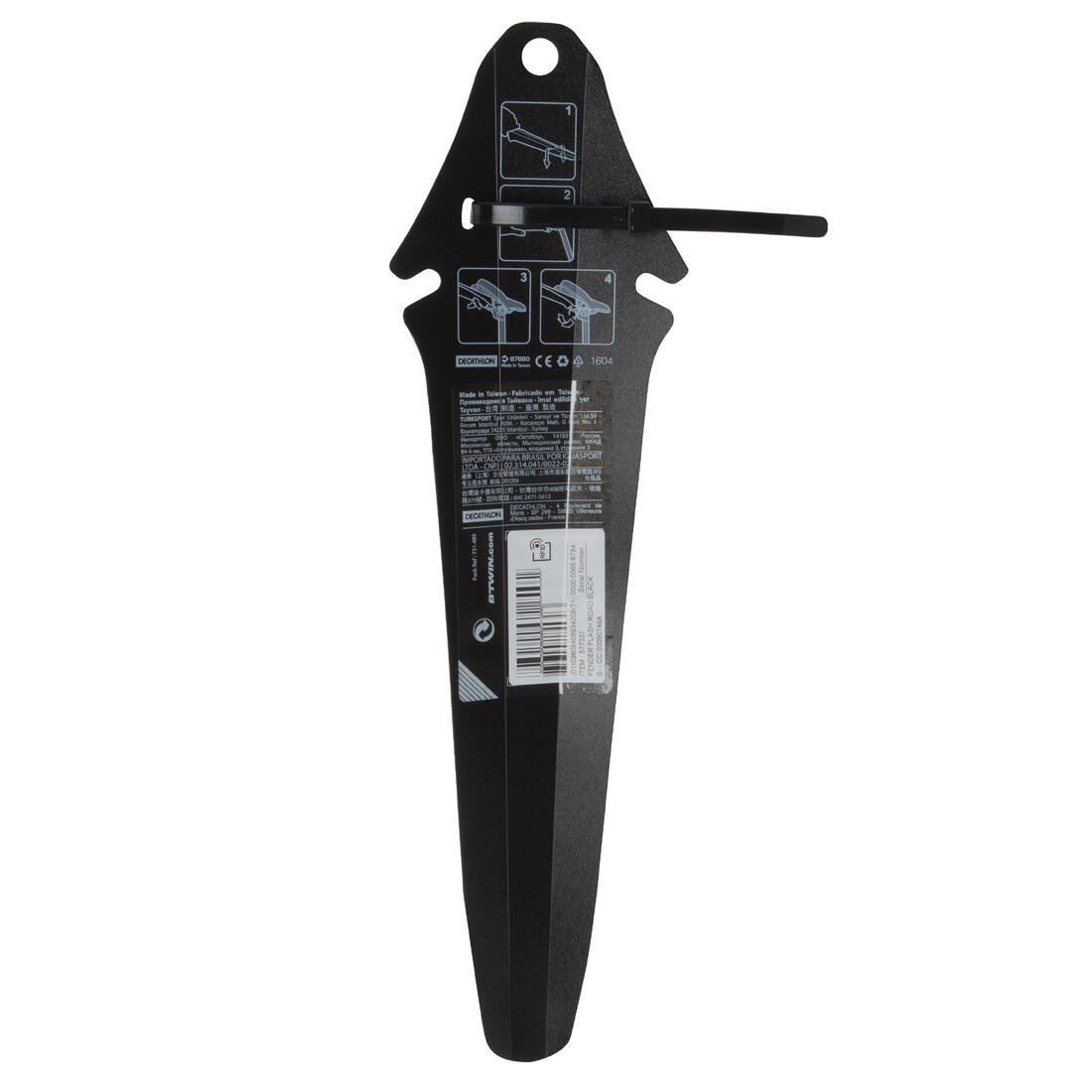 GARDE-BOUE DE SELLE VELO ROUTE FLASH noir