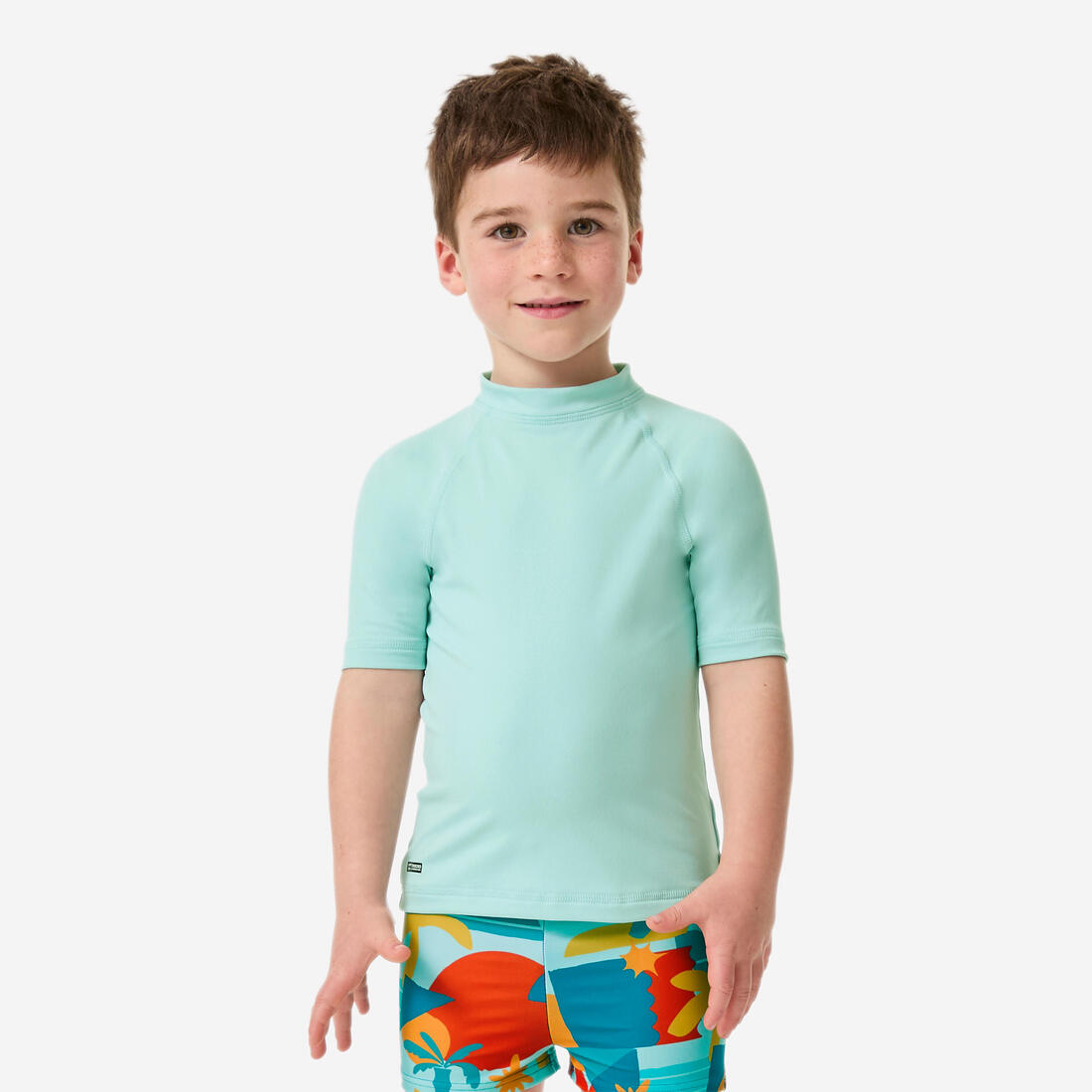 T-shirt anti uv bébé manches courtes corail