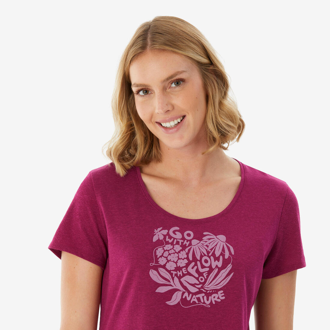 T-shirt de randonnée femme, NH500