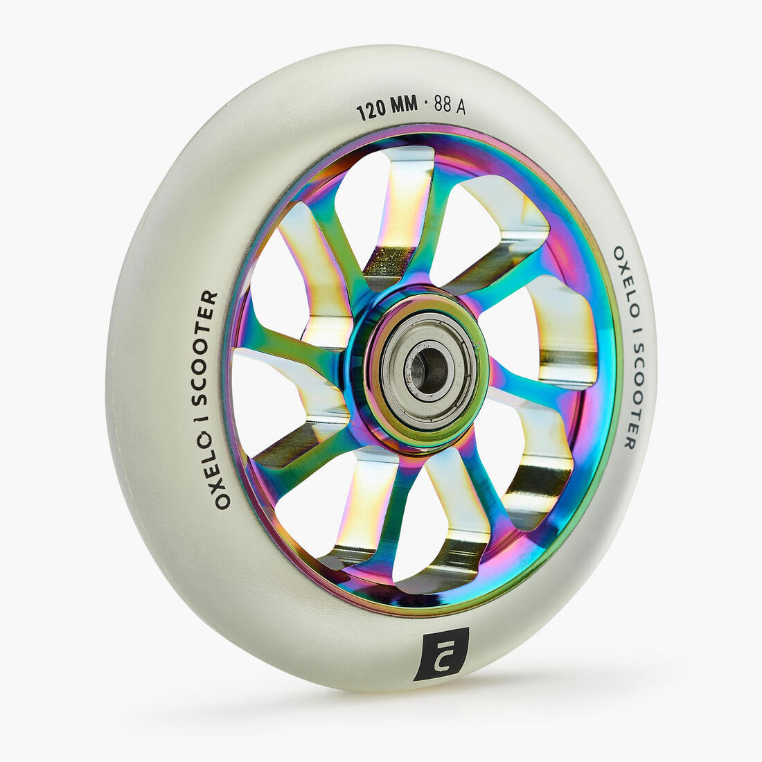 Roue trottinette freestyle core alu noir PU 120 mm