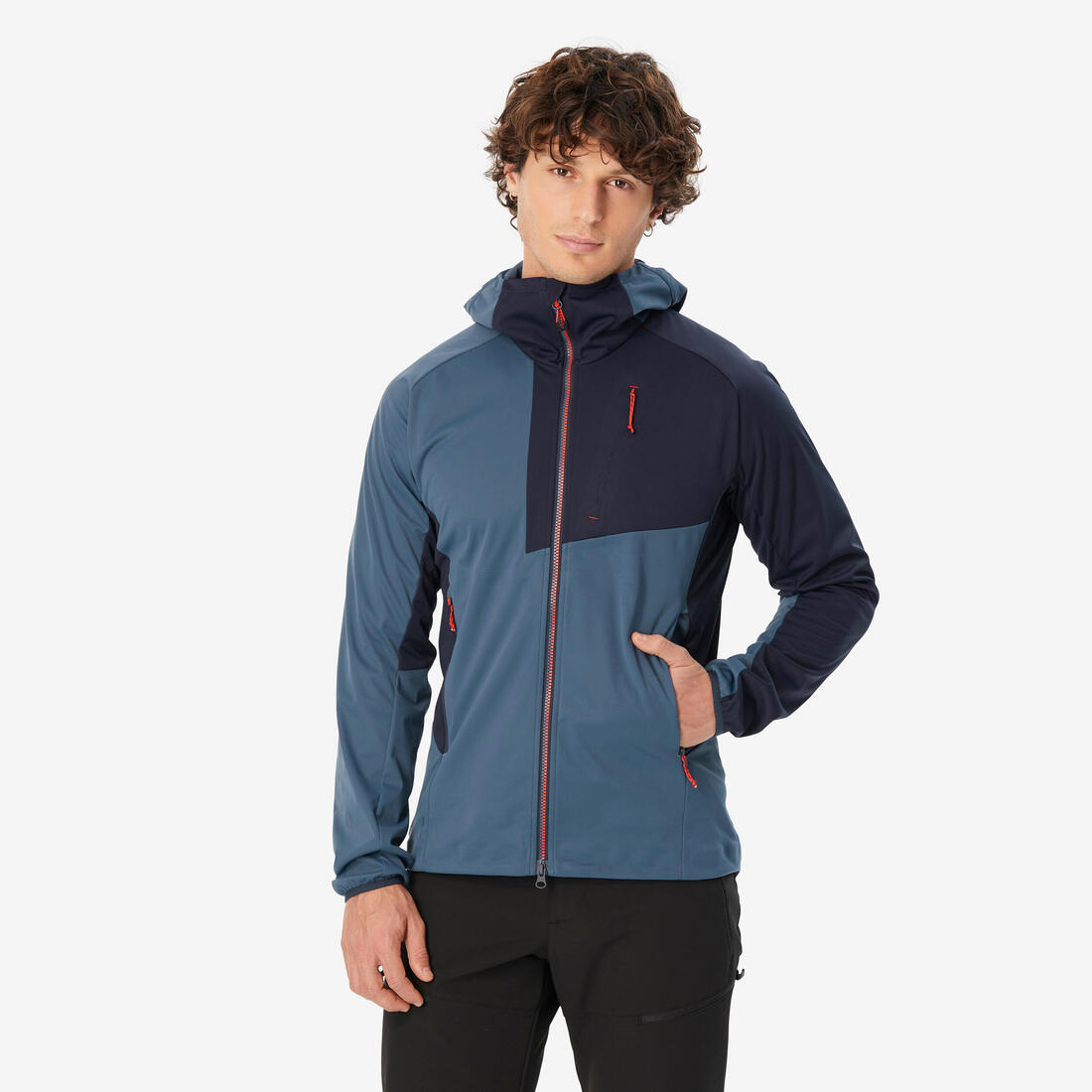 Veste SOFTSHELL d'alpinisme HOMME - ALPINISM Light bleu
