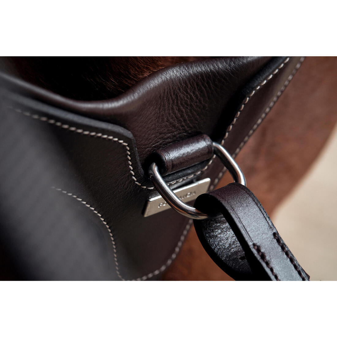 Collier de chasse 5 points Cheval et Poney - marron foncé