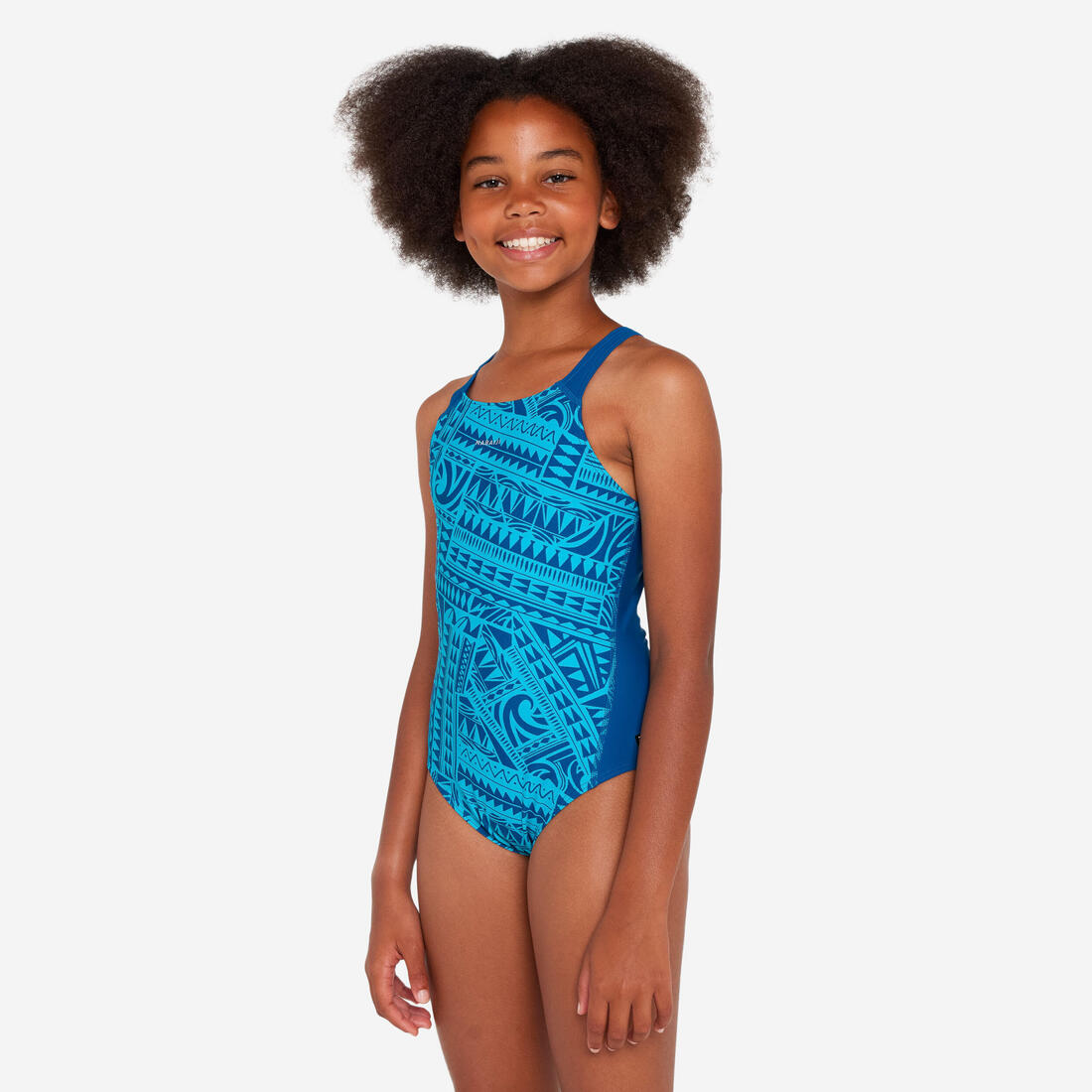 Maillot de bain 1 pièce natation Fille - 500 Kamyleon