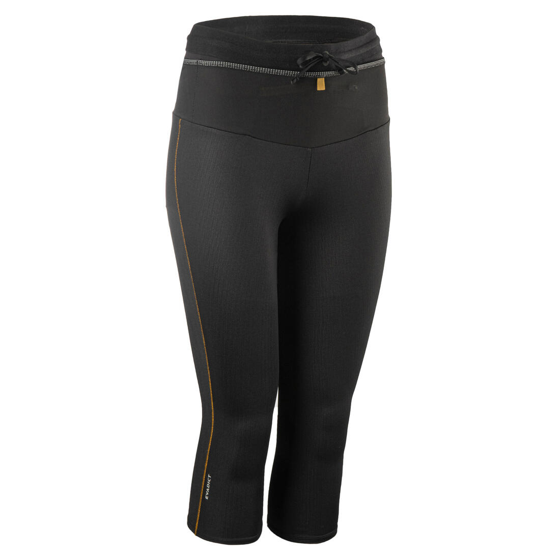 LEGGING DE TRAIL RUNNING 3/4 FEMME EMBOSS NOIR BRONZE – noir