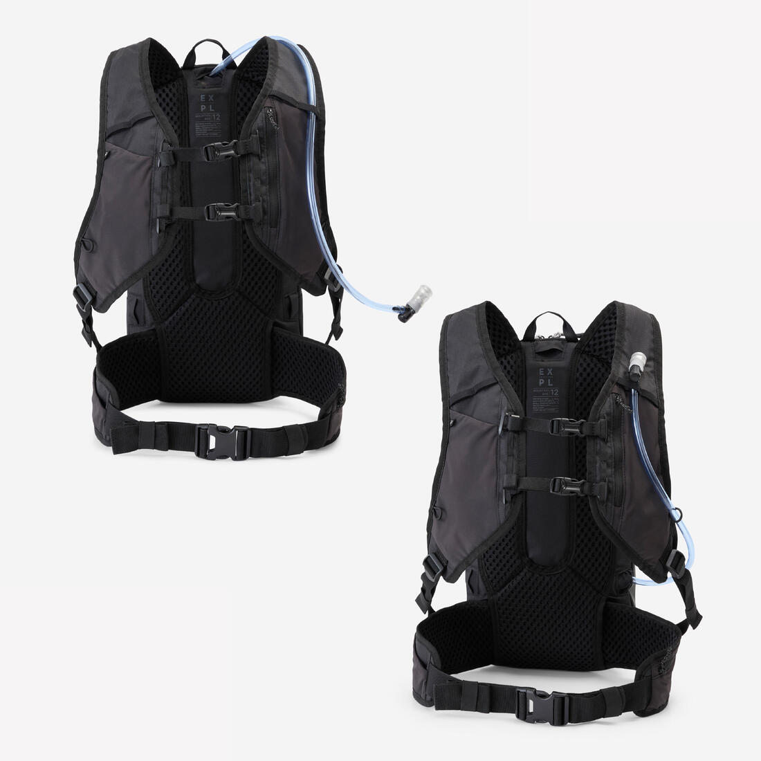 Sac à dos hydratation de vélo, VTT, 12L / 2L, Noir