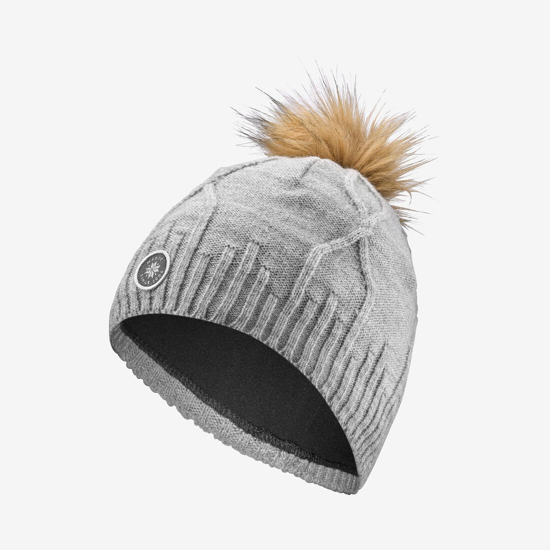 Bonnet torsade adulte - fur virgin foncé