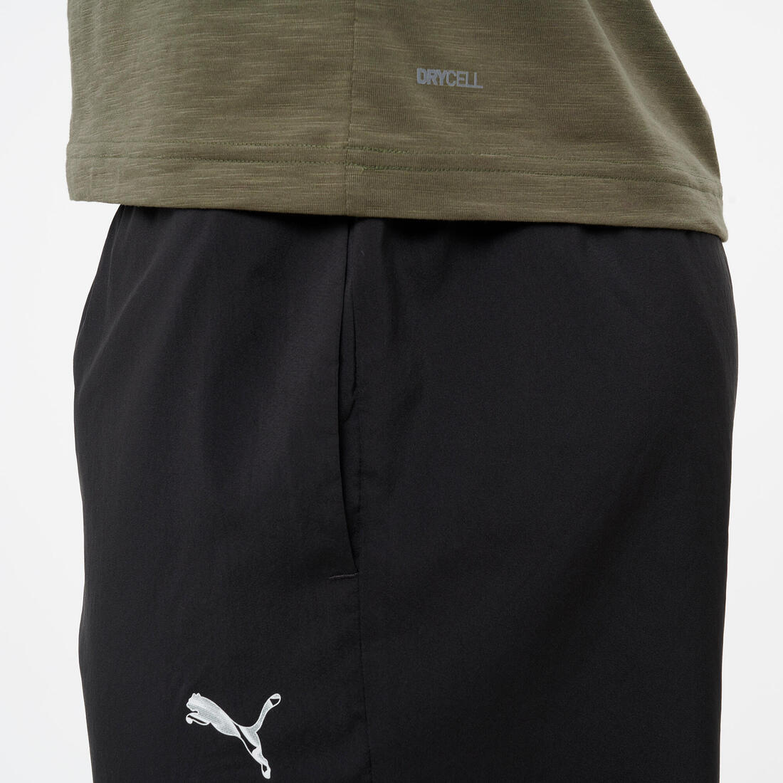 Short fitness homme, noir