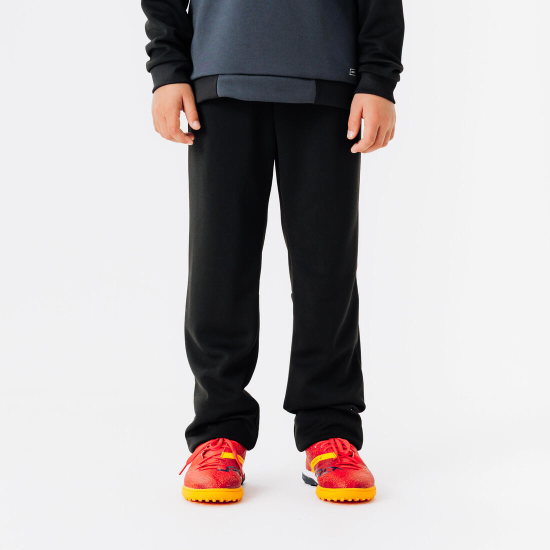 Pantalon d'entraînement de football enfant ESSENTIEL noir