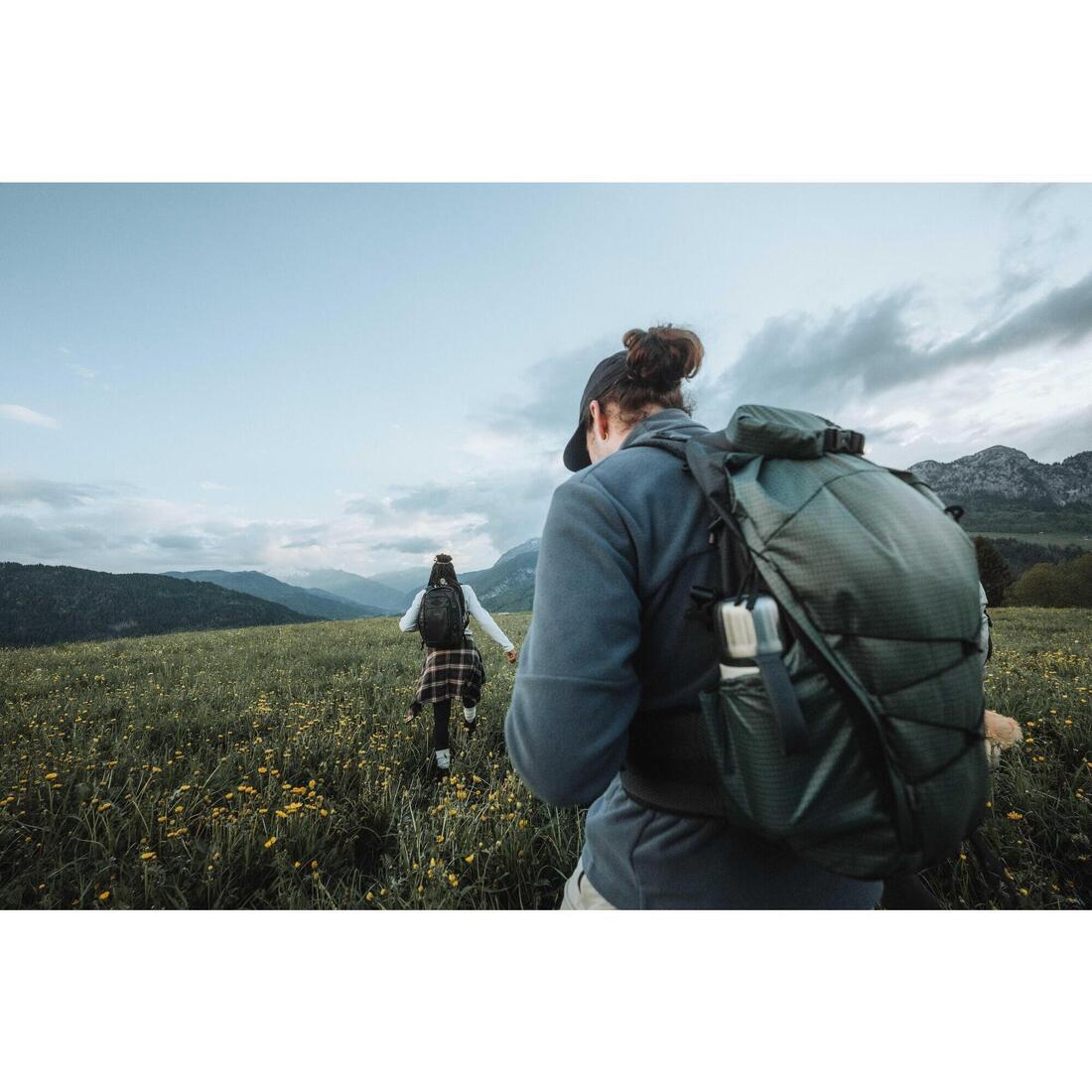 Polaire de randonnée montagne homme, MH500 full zip gris