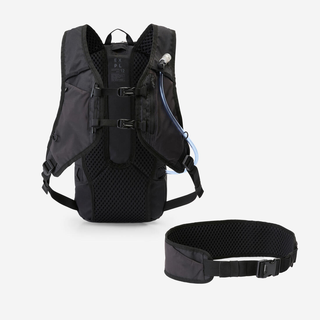 Sac à dos hydratation de vélo, VTT, 12L / 2L, Noir