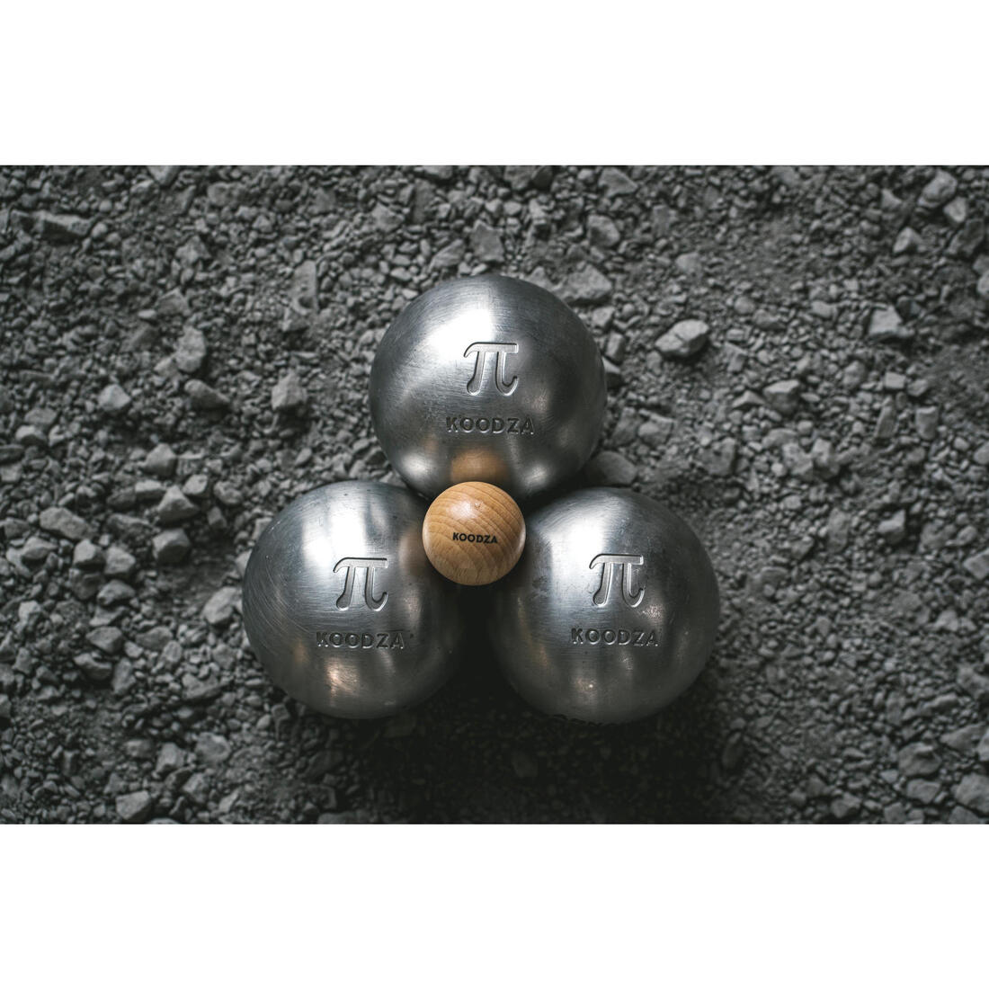 3 boules de pétanque homologuées compétition demi-tendres PI acier inox