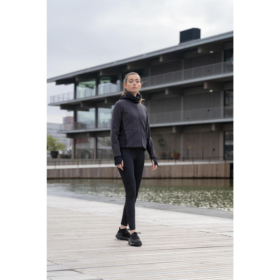 Legging running Femme - KIPRUN Run 100 noir