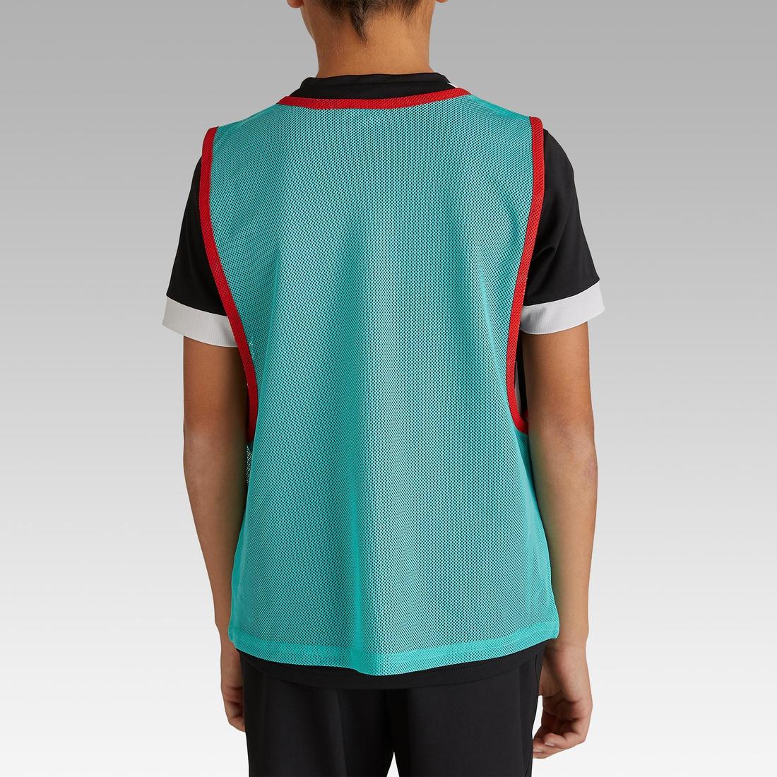 Chasuble sports collectifs enfant jaune fluo