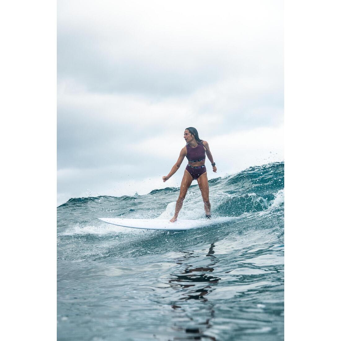 Bas de maillot culotte taille haute surf Femme - Rosa