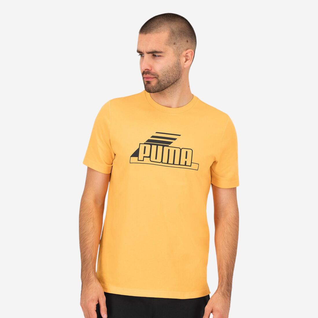 T-shirt PUMA fitness manches courtes coton homme orange – Default