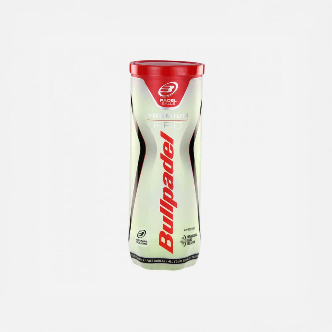 Tube de 3 balles de padel pressurisées - Bullpadel Premium Pro