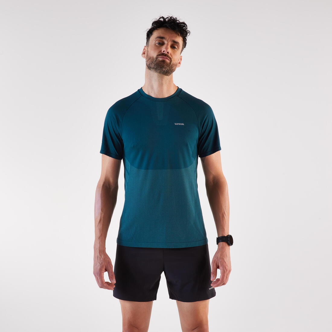 T-shirt de running sans coutures homme - kiprun run 500 confort