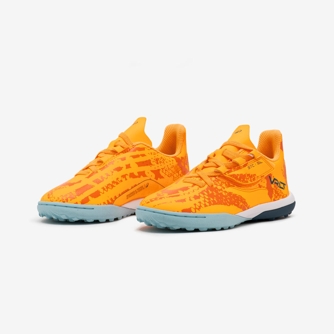 CHAUSSURES DE FOOTBALL ENFANT A SCRATCH VIRALTO I  EASY TURF TF NEBULA